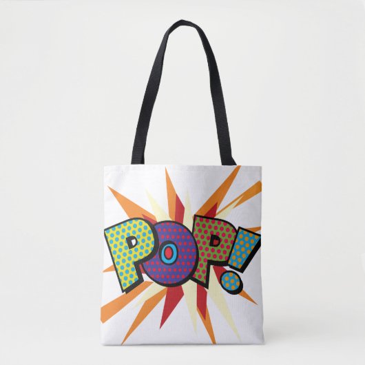 コミック・ポップアート POP! POW! トートバッグ (正面)