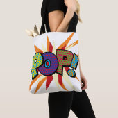 コミック・ポップアート POP! POW! トートバッグ (クローズアップ)
