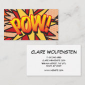 コミック・ポップアート・POW! 名刺 (正面/裏面)