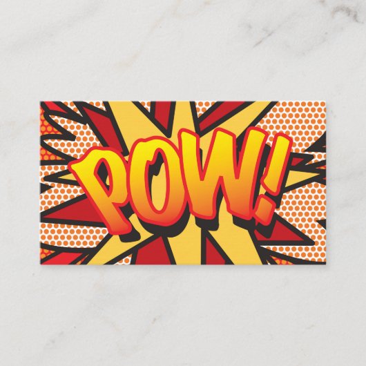 コミック・ポップアート・POW! 名刺 (正面)