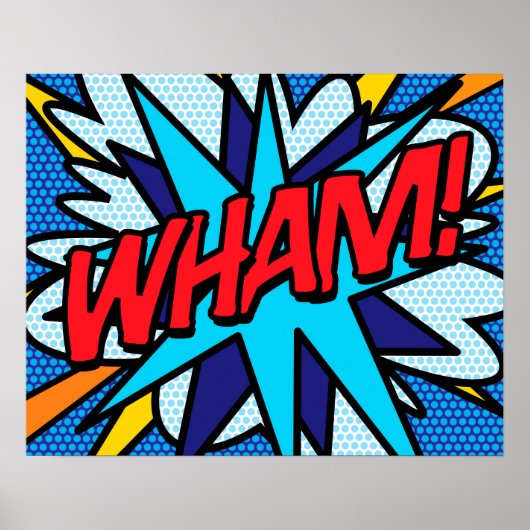 コミック・ポップアート WHAM ポスター (正面)