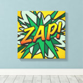 コミック・ポップアート ZAP キャンバスプリント (インサイチュ (ウッドフロア))