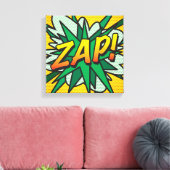 コミック・ポップアート ZAP キャンバスプリント (インサイチュ (リビング))