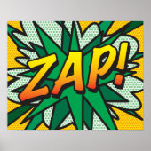 コミック・ポップアート ZAP スーパーヒーロー ポスター (正面)