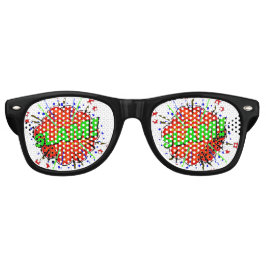 コミック ポップ アート 赤 緑 SLAM ノベルティ 面白いジョーク    レトロサングラス
