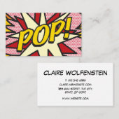 コミック・ポップ・アート POP! 名刺 (正面/裏面)