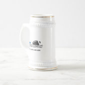コミッシュスタインファンタジーカスタムサッカー名の追加 ビールジョッキ (正面左)