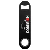 コミッシュボトルオープナー1.5"w x 7"l x .125"h スピード栓抜き (裏面)