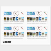 コミットおよびブック 長方形シール (シート)