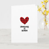コミットメントは怖いバファロープライドのバレンタイン カード (黄色い花)