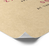 コミットメントワインフローラ結婚レースの証明書 ポスター (角)