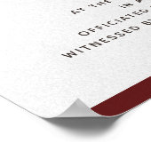 コミットメント式レース結婚の証明書 ポスター (角)