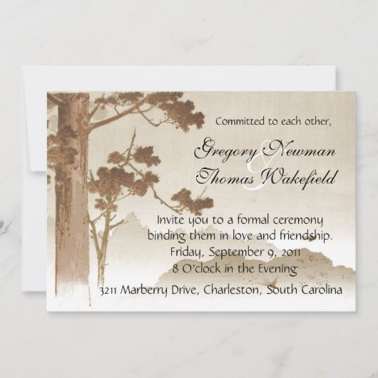 コミットメント式招待状 招待状 (正面)