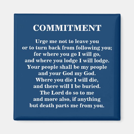 コミットメント – 1118 マグネット (正面)