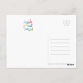 コミット成功のカラフル決定 ポストカード (裏面)