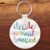 コミット成功キーチェーカラフルンの決定 キーホルダー (正面)