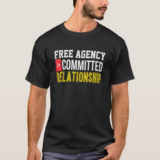 コミッ独身のト人間関係オンラインデートすることBro Ga Tシャツ (正面)