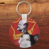 コミネ猫キーチェーン キーホルダー (正面)