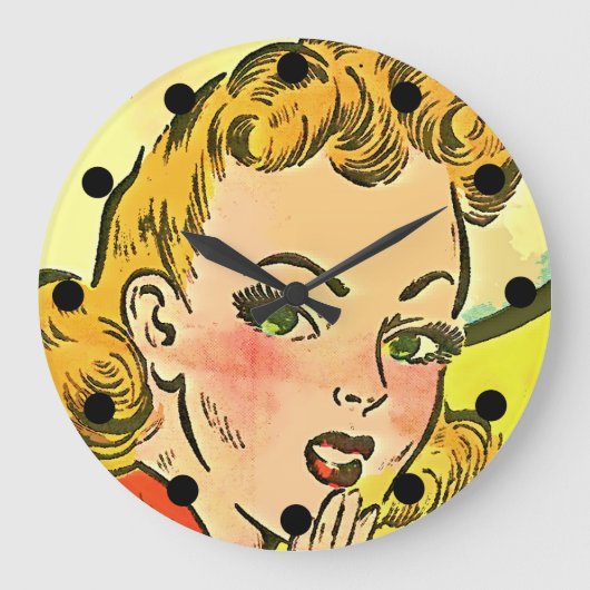 コミブックブレンダスター ラージ壁時計 (正面)