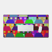 コミュカラフルニティーハウスレジデンスハウス デスクマット (キーボード&マウス)