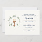 コミュニオエレガントン招待状-フローラリースとアリス 招待状 (正面)