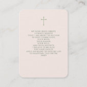 コミュニオンガール祈ズ祈りの言葉カード 名刺 (裏面)