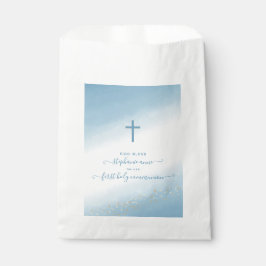 コミュニオンクロスブルーウォーターカラーフリットバッグ フェイバーバッグ