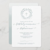 コミュニオンセージリース&クロス 招待状 (正面/裏面)