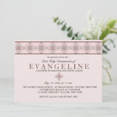 コミュニオンデイピンク招待状 招待状 (スタンド正面)