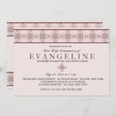 コミュニオンデイピンク招待状 招待状 (正面/裏面)