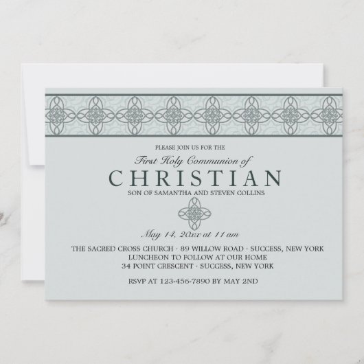 コミュニオンデイブルー招待状 招待状 (正面)