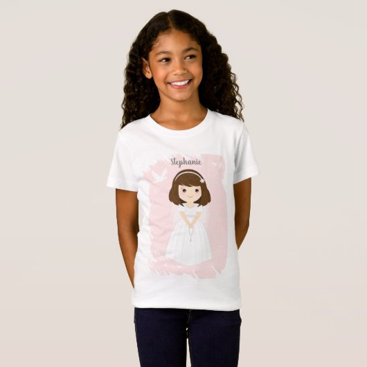 コミュニオンドーブブルネットガール Tシャツ (正面フル)