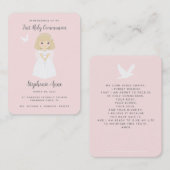 コミュニオンドーブブロンドガール祈りの言葉 名刺 (正面/裏面)