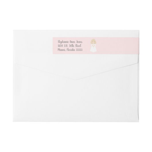 コミュニオンドーブブロンド少女 ラップアラウンドラベル (裏面)