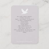 コミュニオンドーヴレッドヘッドガール祈りの言葉 名刺 (裏面)