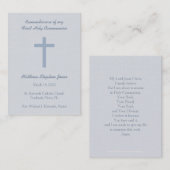 コミュニオンパステルブルークロス 名刺 (正面/裏面)