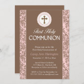 コミュニオンピンク離れ招待状 招待状 (正面/裏面)