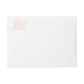 コミュニオンフラワーピンク水彩色 ラップアラウンドラベル (正面)