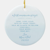 コミュニオンブルーリースアンドクロス セラミックオーナメント (裏面)