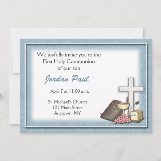 コミュニオンブルー招待状 招待状 (正面)