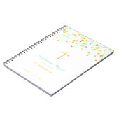 コミュニオンミントと金ゴールド紙吹雪 ノートブック (左側)