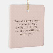 コミュニオン祈りの言葉 セラミックオーナメント (右)