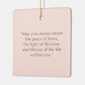 コミュニオン祈りの言葉 セラミックオーナメント (左)