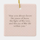 コミュニオン祈りの言葉 セラミックオーナメント (正面)