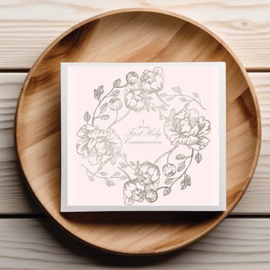 コミュニオン金ゴールドフローラナプキンス スタンダードカクテルナプキン