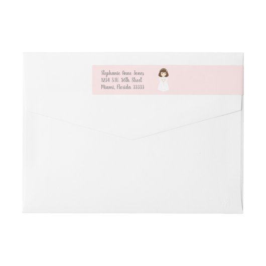 コミュニオン·ドーブ·ブルネット·ガール ラップアラウンドラベル (裏面)