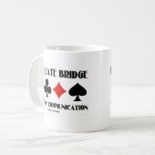 コミュニケーションのゲームをブリッジで複製する コーヒーマグカップ (正面左)