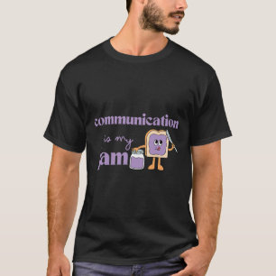 コミュニケーションは私のジャム自閉症の意識スピーチTh Tシャツ