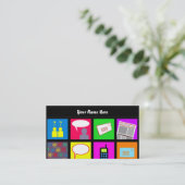 コミュニケーションタイルの壁紙、ここのあなたの名前 名刺 (スタンド正面)