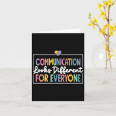 コミュニケーション違うは誰もが自閉症を探す カード (黄色い花)